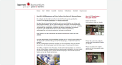 Desktop Screenshot of barrett-konsortium.de